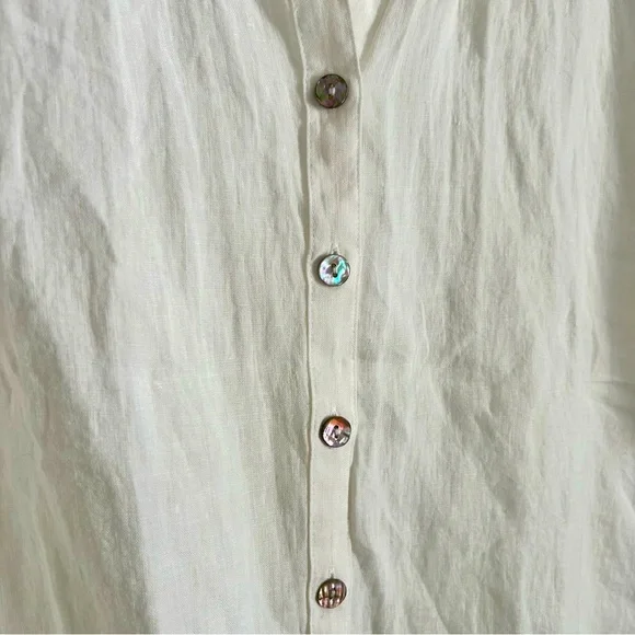 🦢 NWT 100% Linen Button Down Top 🦢 - Picture 3 of 6